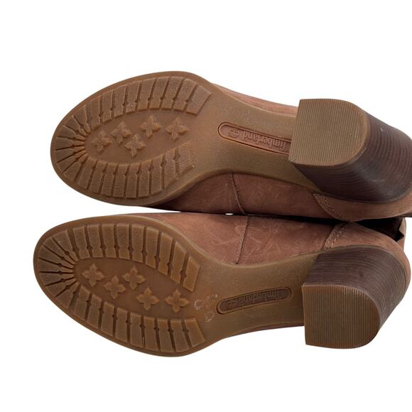 Timberland Earthkeepers Rudston Boots SZ 7 Mid Waterproof Women's Brown Pull On - Picture 5 of 11